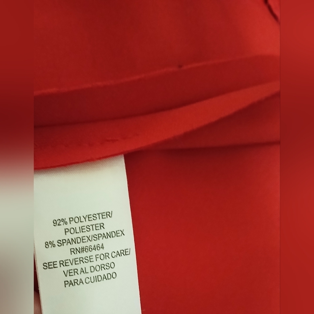 Studio One Size 16 Vibrant Red Shift Dress‎ Coquette Evening - Picture 5 of 5